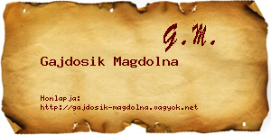 Gajdosik Magdolna névjegykártya